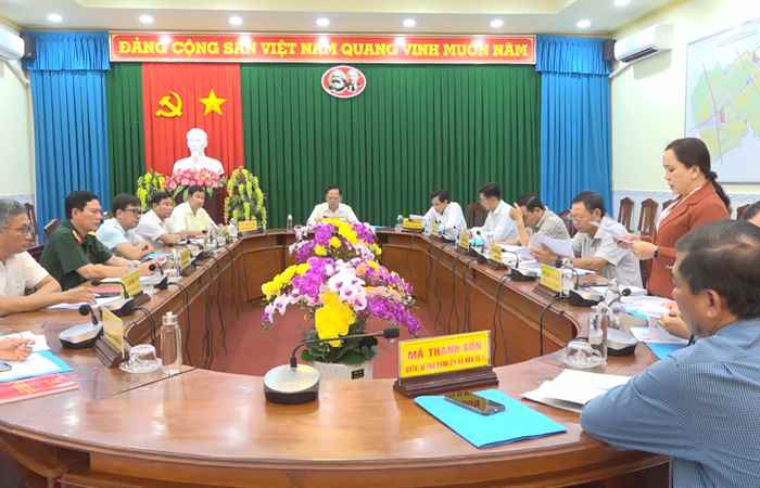 Mỹ Xuyên: BTV Huyện ủy họp cho ý kiến về một số nội dung quan trọng